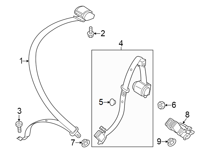 5Restraint systems. Rear seat belts.https://images.simplepart.com/images/parts/motor/fullsize/1323455.png