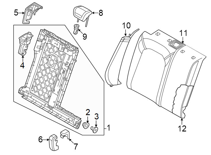 8Seats & tracks. Rear seat components.https://images.simplepart.com/images/parts/motor/fullsize/1323475.png