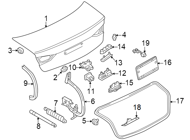 13Trunk lid. Lid & components.https://images.simplepart.com/images/parts/motor/fullsize/1323725.png