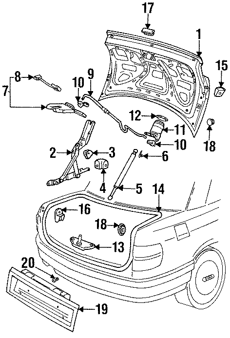 18TRUNK LID. EXTERIOR TRIM. LID & COMPONENTS.https://images.simplepart.com/images/parts/motor/fullsize/1325335.png