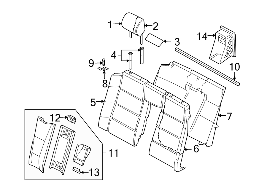 11SEATS & TRACKS. REAR SEAT COMPONENTS.https://images.simplepart.com/images/parts/motor/fullsize/1326430.png