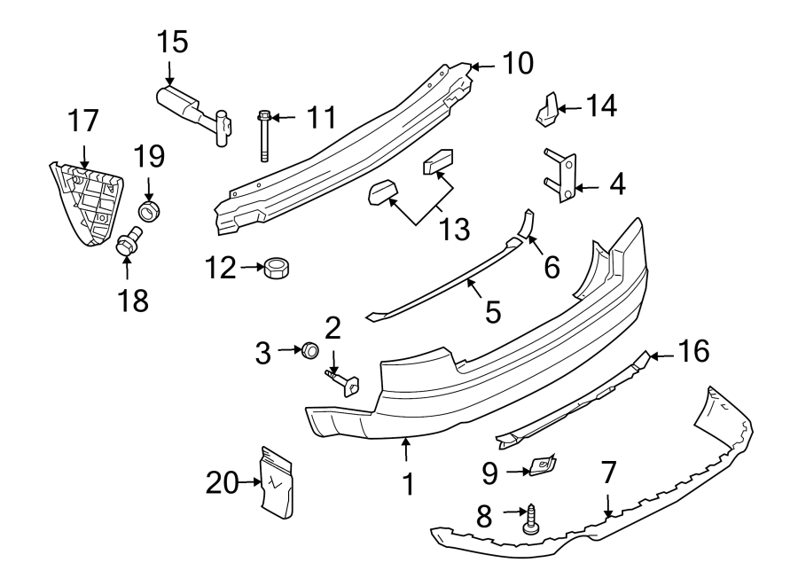 12REAR BUMPER. BUMPER & COMPONENTS.https://images.simplepart.com/images/parts/motor/fullsize/1326620.png