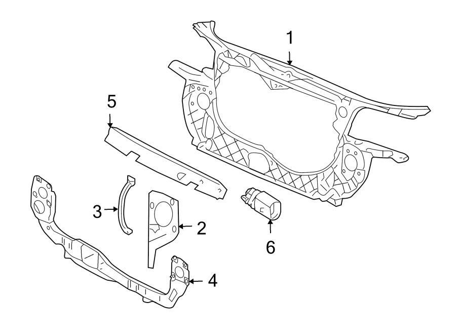 3RADIATOR SUPPORT.https://images.simplepart.com/images/parts/motor/fullsize/1326635.png