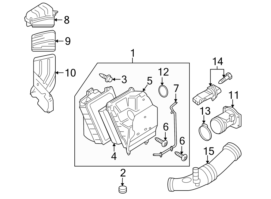 ENGINE / TRANSAXLE. AIR INTAKE.