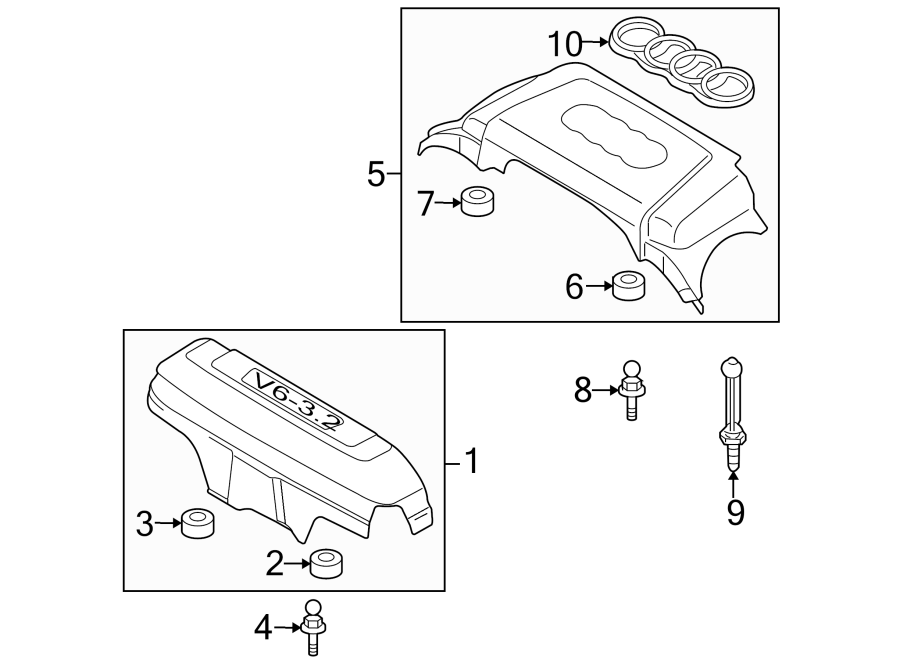 ENGINE / TRANSAXLE. ENGINE APPEARANCE COVER.