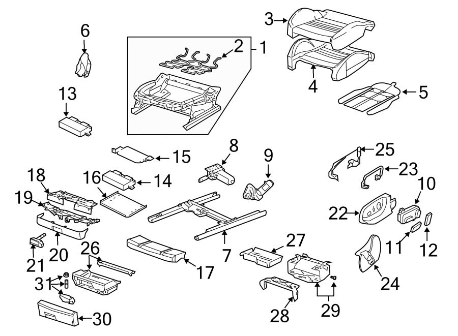 7Front door. Seats & tracks. Front seat components.https://images.simplepart.com/images/parts/motor/fullsize/1327425.png