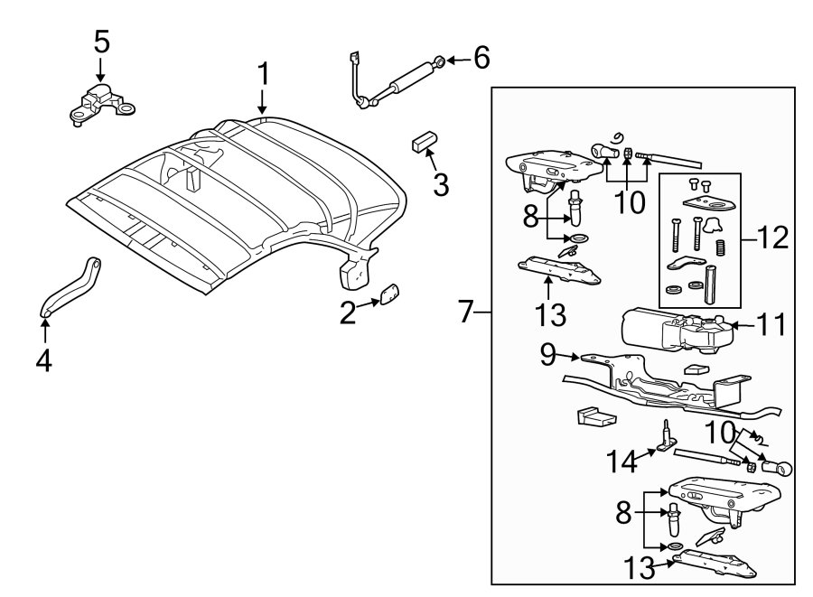 8CONVERTIBLE/SOFT TOP. FRAME & COMPONENTS.https://images.simplepart.com/images/parts/motor/fullsize/1327460.png