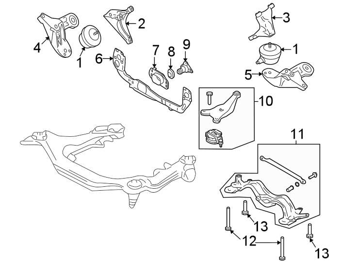 10ENGINE / TRANSAXLE. ENGINE & TRANS MOUNTING.https://images.simplepart.com/images/parts/motor/fullsize/1327720.png