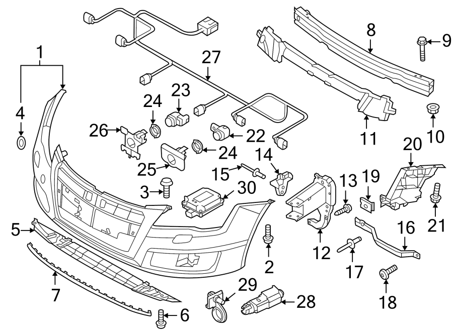 4FRONT BUMPER & GRILLE. BUMPER & COMPONENTS.https://images.simplepart.com/images/parts/motor/fullsize/1330005.png