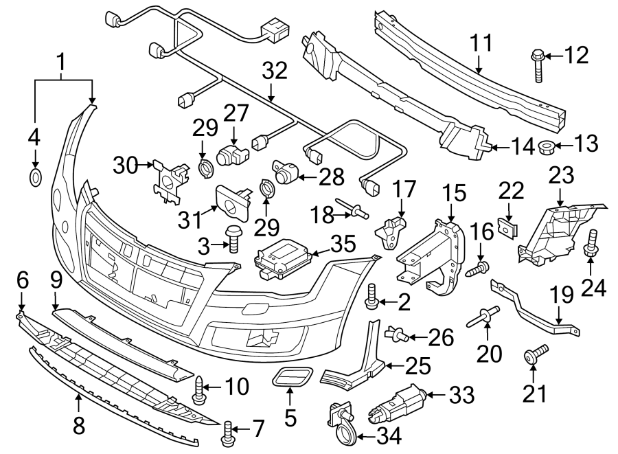 24FRONT BUMPER & GRILLE. BUMPER & COMPONENTS.https://images.simplepart.com/images/parts/motor/fullsize/1330015.png