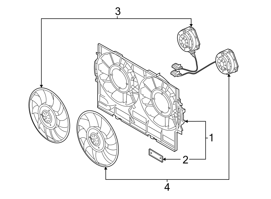 Full size assembly image of COOLING FAN. (1/1)