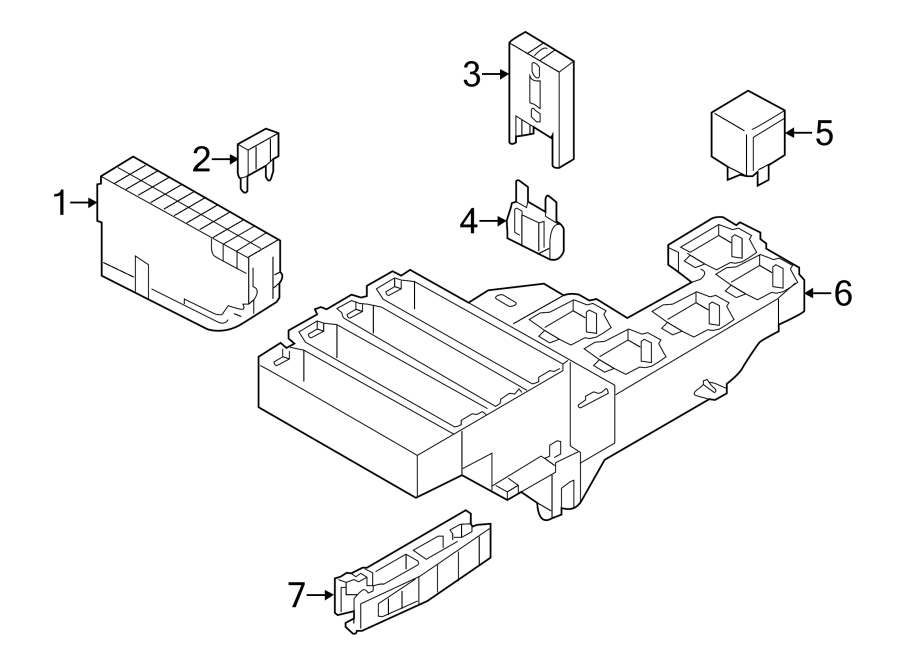 Diagram FUSE & RELAY. for your Audi S7  