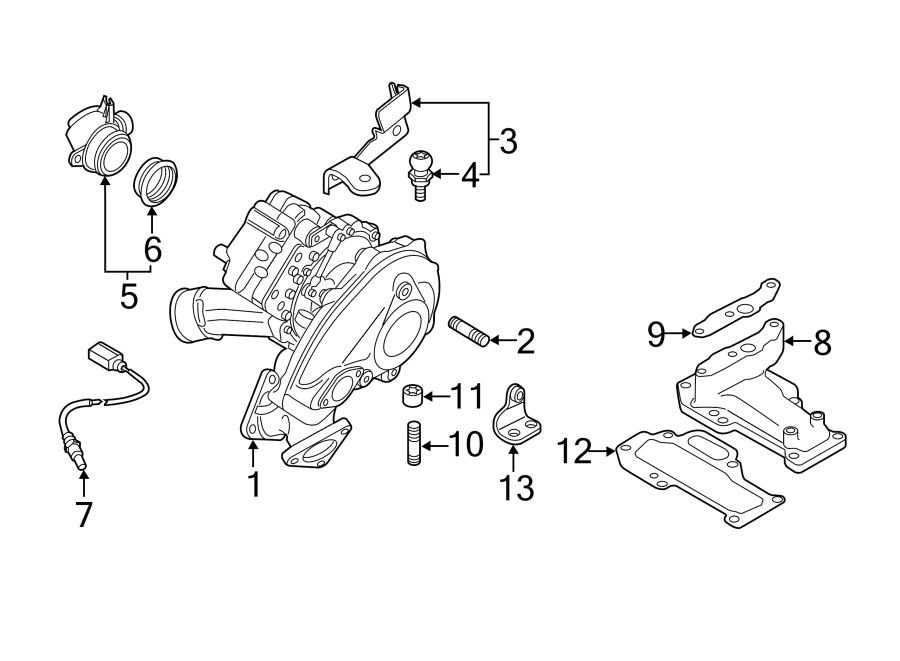 ENGINE / TRANSAXLE. TURBOCHARGER & COMPONENTS.