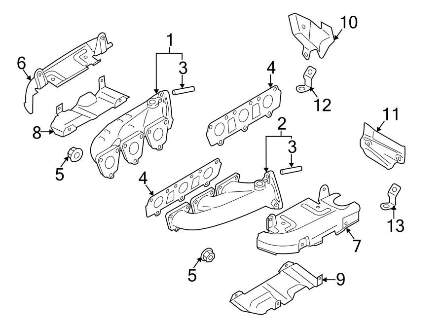 12EXHAUST SYSTEM. EXHAUST MANIFOLD.https://images.simplepart.com/images/parts/motor/fullsize/1330360.png