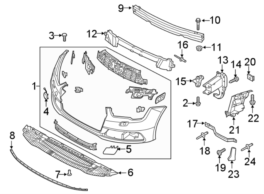 4FRONT BUMPER & GRILLE. BUMPER & COMPONENTS.https://images.simplepart.com/images/parts/motor/fullsize/1331005.png