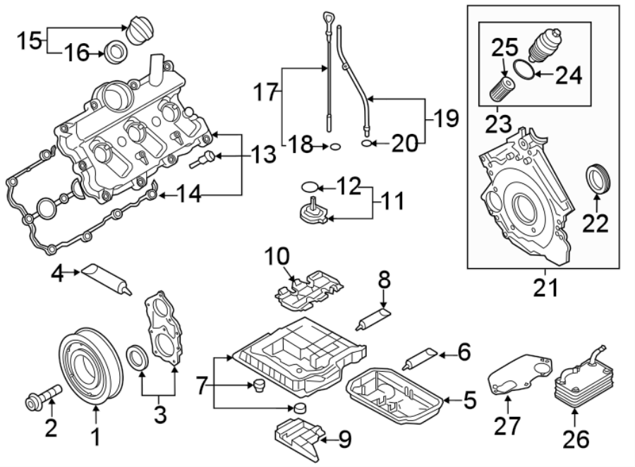 ENGINE / TRANSAXLE. ENGINE PARTS.