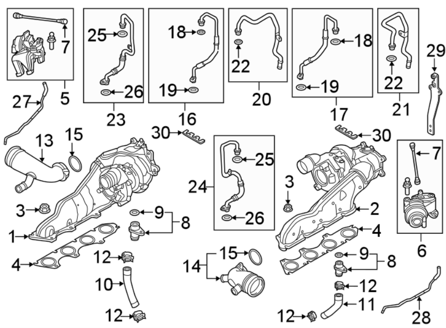 ENGINE / TRANSAXLE. TURBOCHARGER & COMPONENTS.