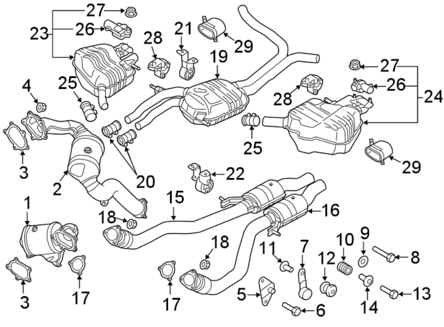 21EXHAUST SYSTEM. EXHAUST COMPONENTS.https://images.simplepart.com/images/parts/motor/fullsize/1331429.png