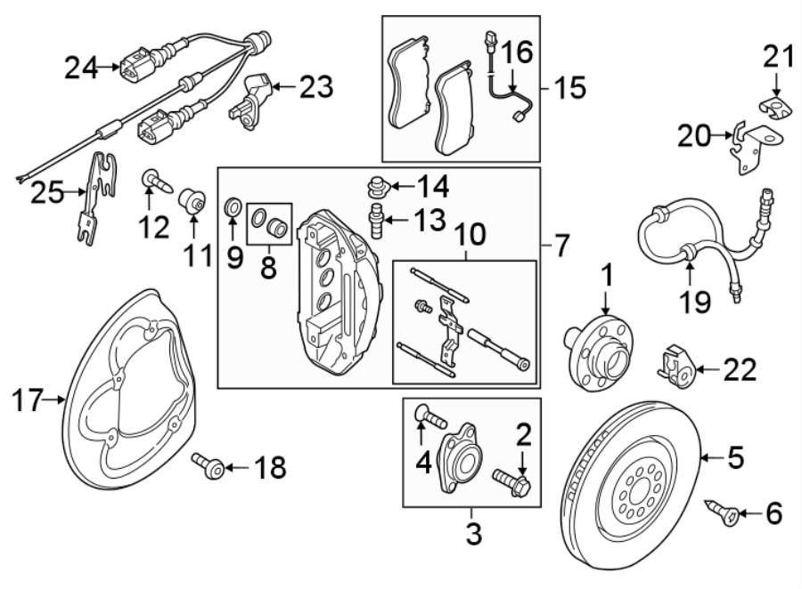 FRONT SUSPENSION. BRAKE COMPONENTS.