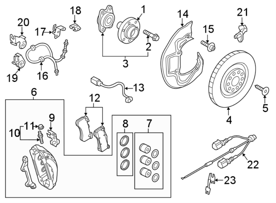 23FRONT SUSPENSION. BRAKE COMPONENTS.https://images.simplepart.com/images/parts/motor/fullsize/1331462.png