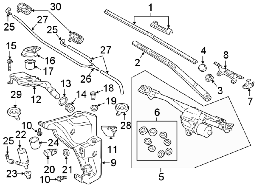 29WINDSHIELD. WIPER & WASHER COMPONENTS.https://images.simplepart.com/images/parts/motor/fullsize/1331508.png