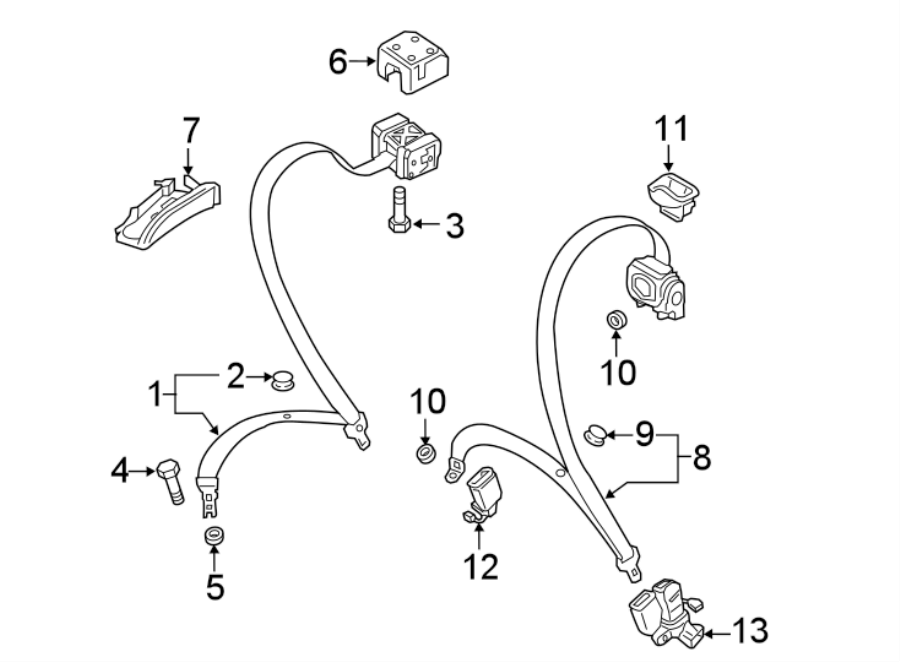 7RESTRAINT SYSTEMS. REAR SEAT BELTS.https://images.simplepart.com/images/parts/motor/fullsize/1331565.png