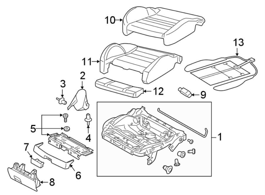 6SEATS & TRACKS. FRONT SEAT COMPONENTS.https://images.simplepart.com/images/parts/motor/fullsize/1331570.png