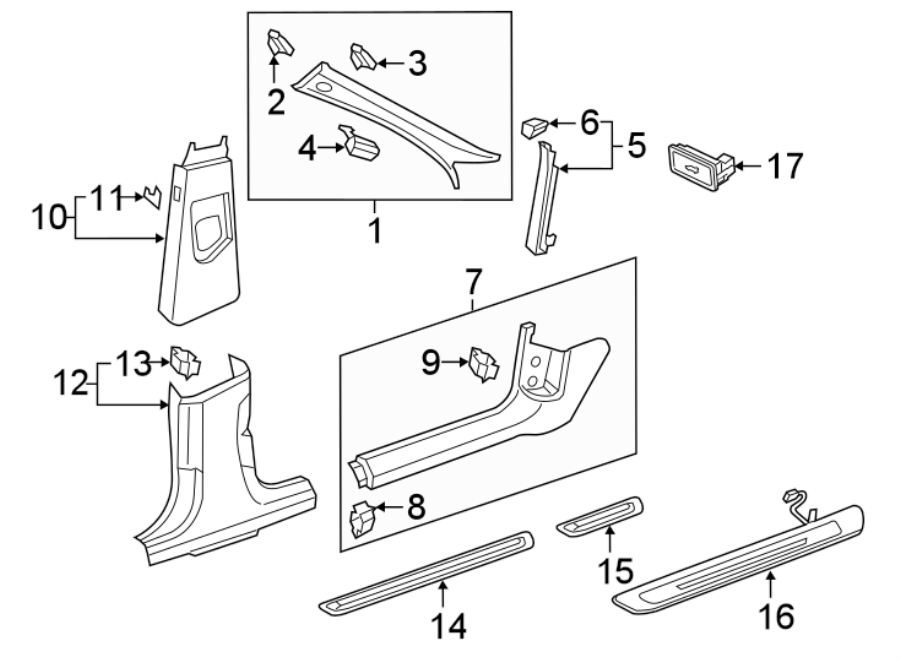 17PILLARS. ROCKER & FLOOR. INTERIOR TRIM.https://images.simplepart.com/images/parts/motor/fullsize/1331634.png