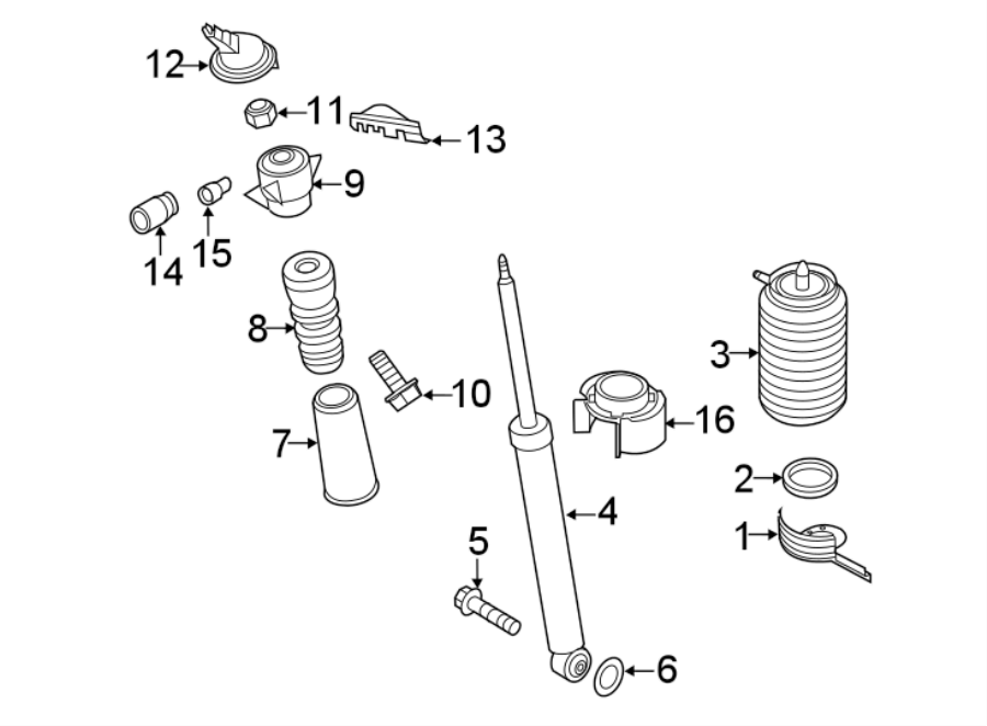 REAR SUSPENSION. STRUTS & COMPONENTS.