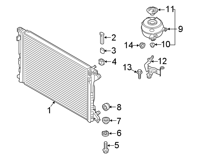 9Radiator & components.https://images.simplepart.com/images/parts/motor/fullsize/1332085.png