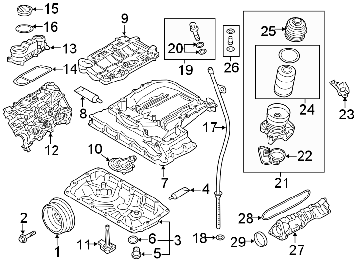 Engine / transaxle. Engine parts.