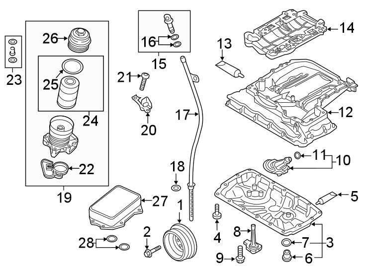 Engine / transaxle. Engine parts.