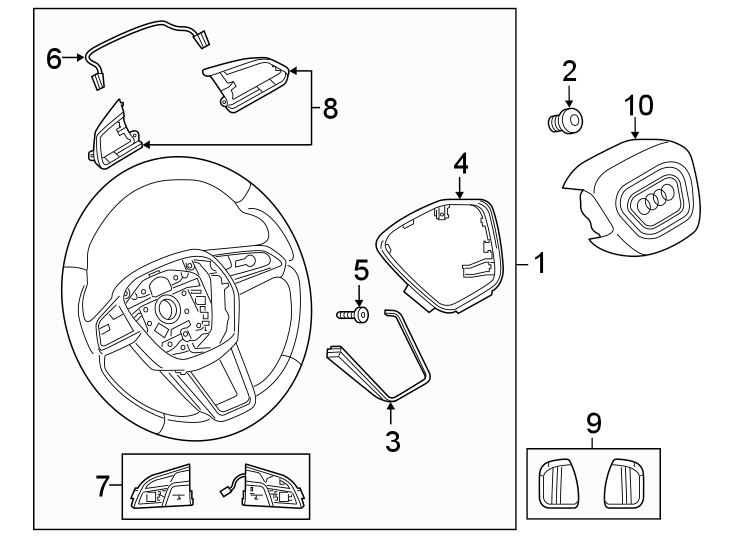 1Steering wheel & trim.https://images.simplepart.com/images/parts/motor/fullsize/1332370.png