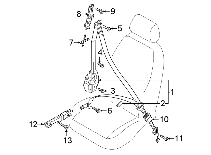 7Restraint systems. Front seat belts.https://images.simplepart.com/images/parts/motor/fullsize/1332495.png