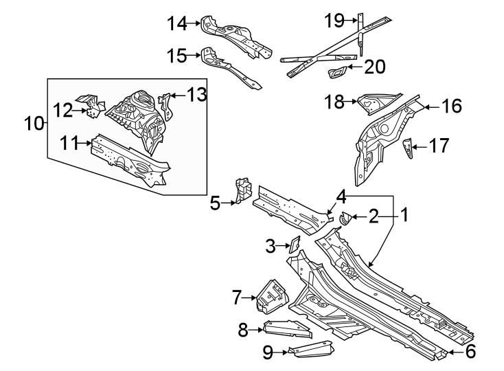 6Fender. Structural components & rails.https://images.simplepart.com/images/parts/motor/fullsize/1333160.png