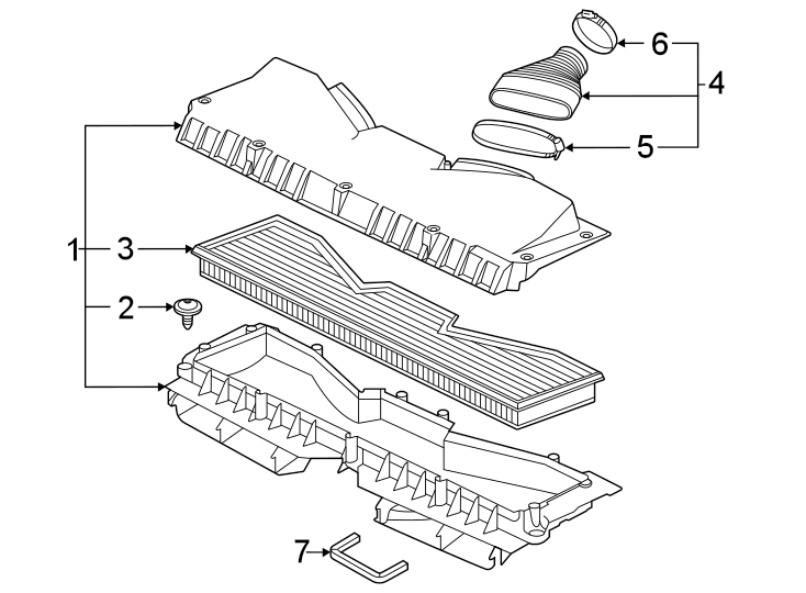 Engine / transaxle. Air intake.