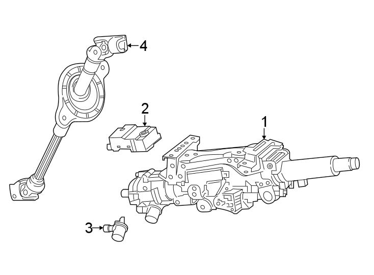 1Steering column assembly.https://images.simplepart.com/images/parts/motor/fullsize/1333360.png