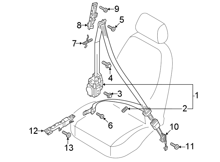 7Restraint systems. Front seat belts.https://images.simplepart.com/images/parts/motor/fullsize/1333495.png