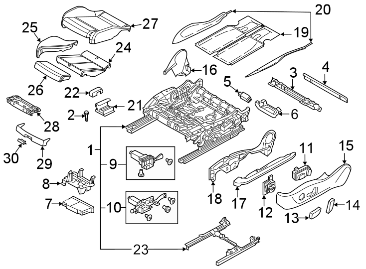 26Seats & tracks. Front seat components.https://images.simplepart.com/images/parts/motor/fullsize/1333513.png