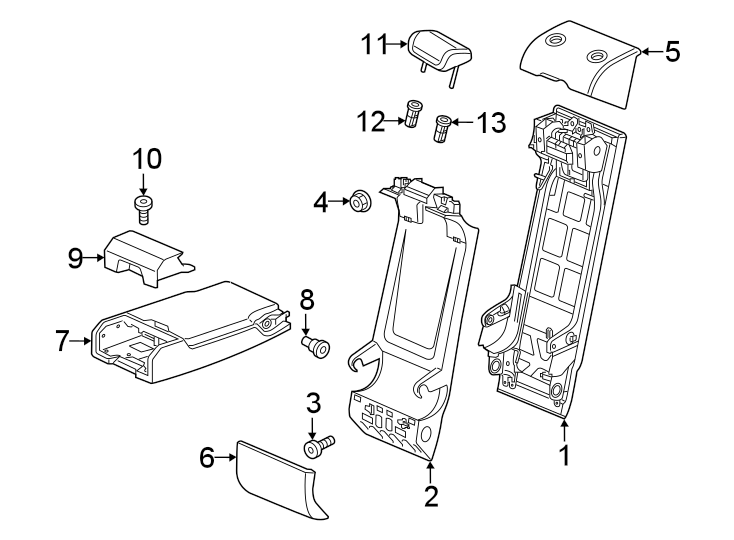 12Seats & tracks. Rear seat components.https://images.simplepart.com/images/parts/motor/fullsize/1333540.png