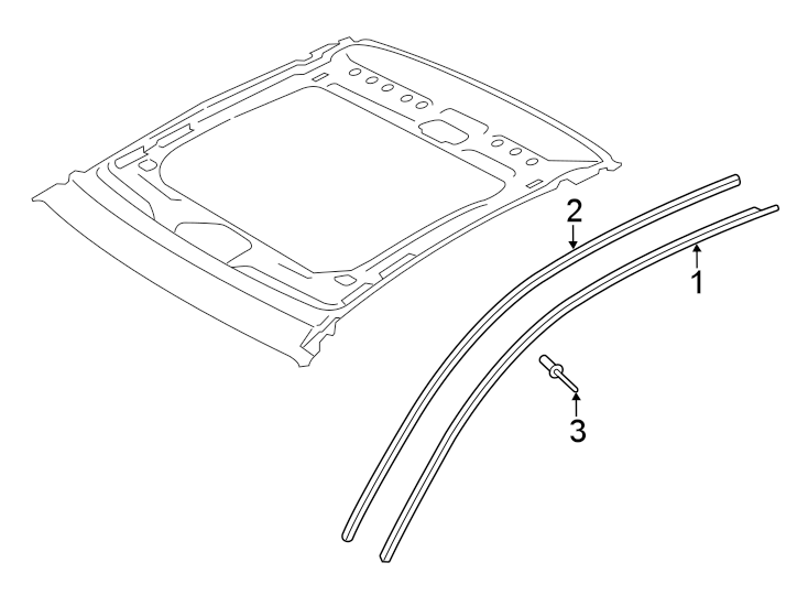 1Roof. Exterior trim.https://images.simplepart.com/images/parts/motor/fullsize/1333555.png