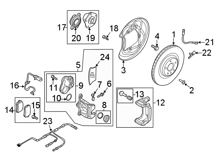 14Rear suspension. Brake components.https://images.simplepart.com/images/parts/motor/fullsize/1333715.png