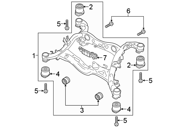 1Rear suspension. Suspension mounting.https://images.simplepart.com/images/parts/motor/fullsize/1333755.png