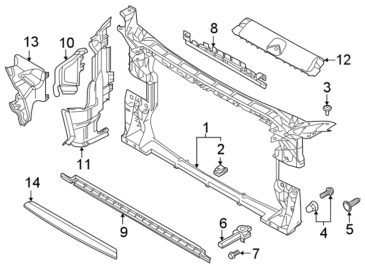 5Radiator support.https://images.simplepart.com/images/parts/motor/fullsize/1335035.png