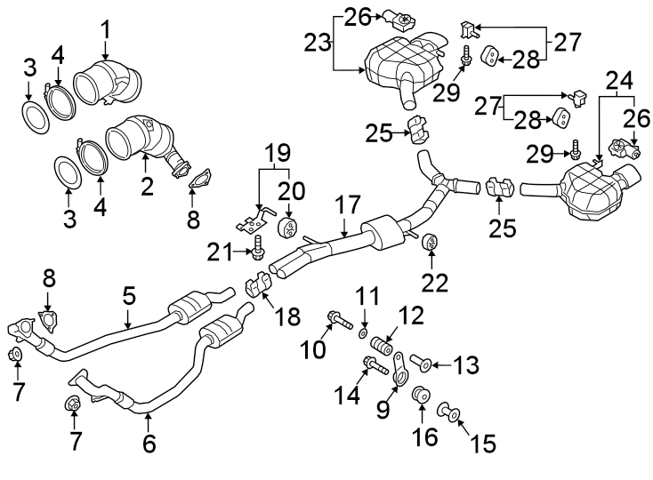 2Exhaust system. Exhaust components.https://images.simplepart.com/images/parts/motor/fullsize/1335280.png