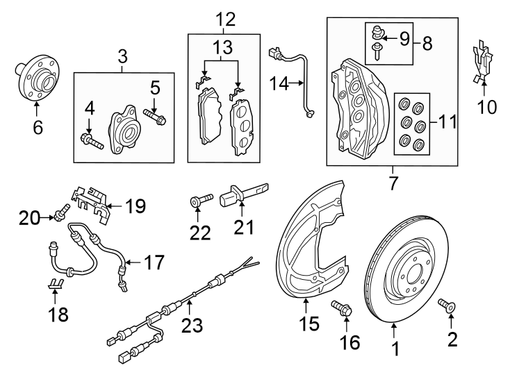 13Front suspension. Brake components.https://images.simplepart.com/images/parts/motor/fullsize/1335315.png