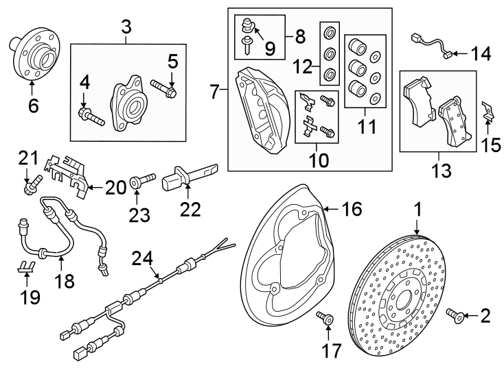 24Front suspension. Brake components.https://images.simplepart.com/images/parts/motor/fullsize/1335320.png