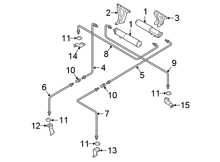 11Front suspension. Hydraulic components.https://images.simplepart.com/images/parts/motor/fullsize/1335345.png