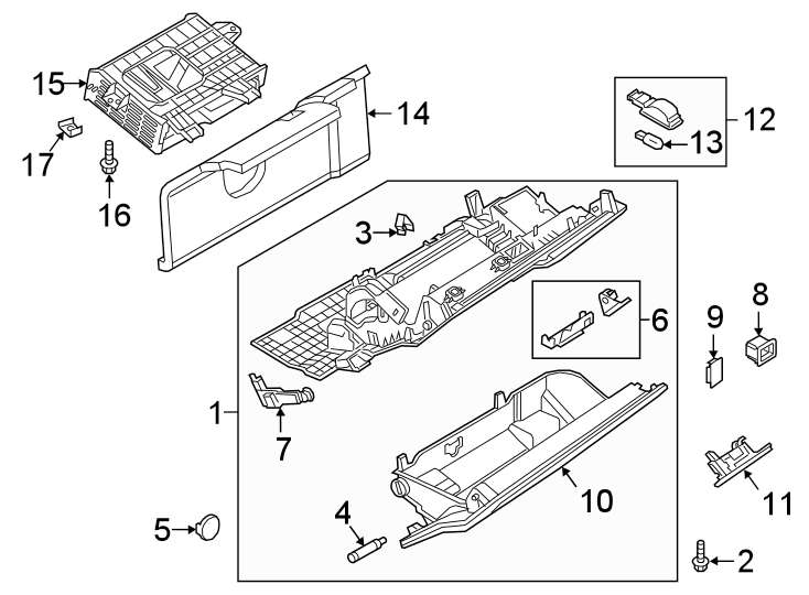 7Instrument panel. Glove box.https://images.simplepart.com/images/parts/motor/fullsize/1335440.png