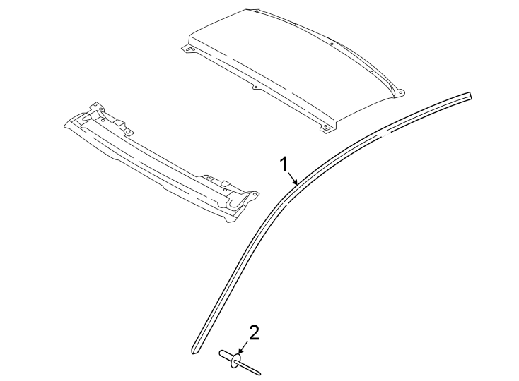 1Roof. Exterior trim.https://images.simplepart.com/images/parts/motor/fullsize/1335556.png